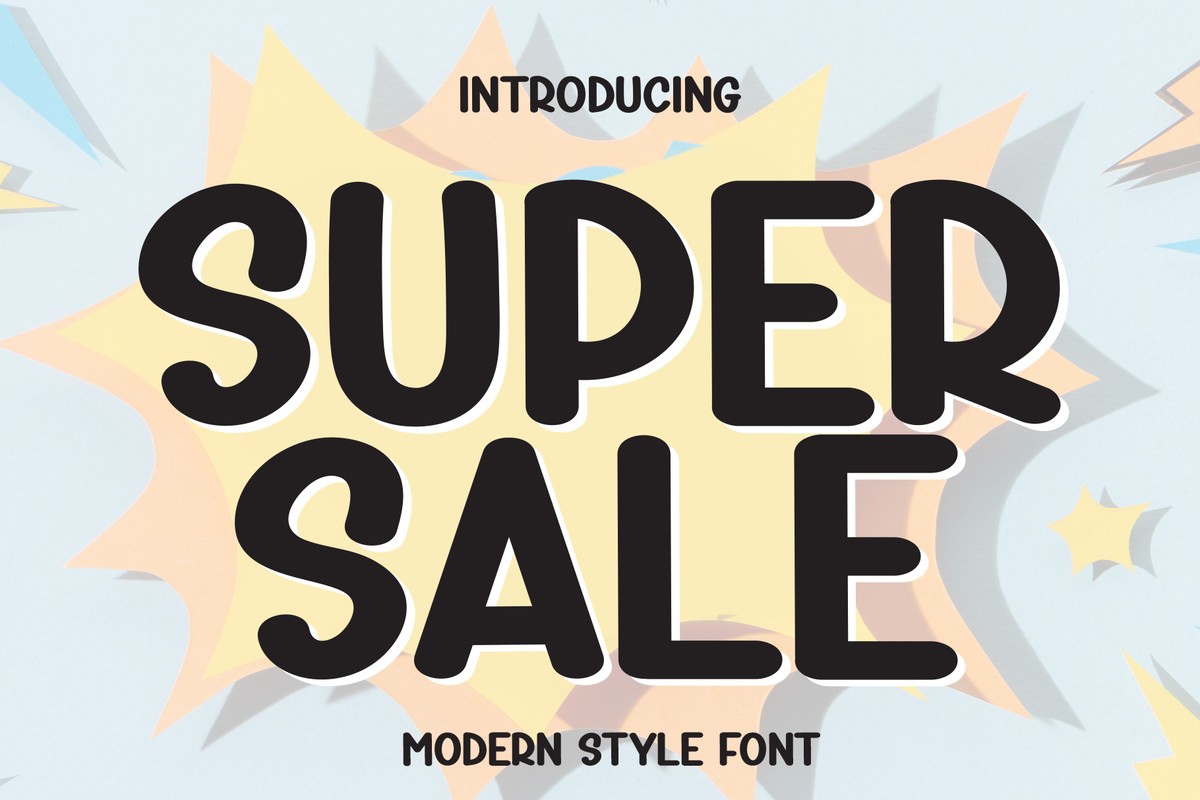 Schriftart Super Sale