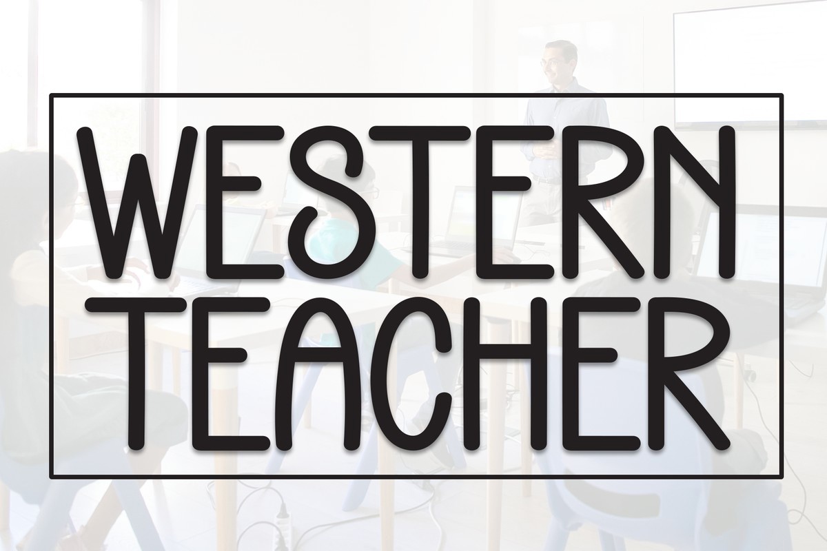 Schriftart Western Teacher