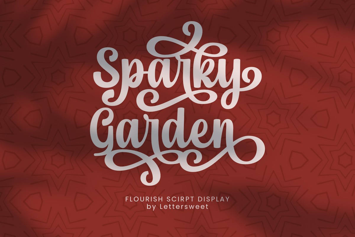 Schriftart Sparky Garden