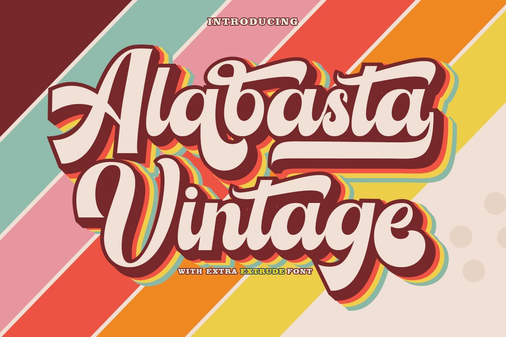 Schriftart Alabasta Vintage