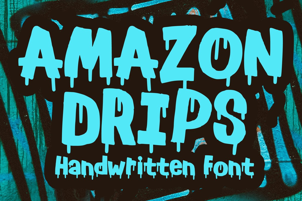 Schriftart Amazon Drips