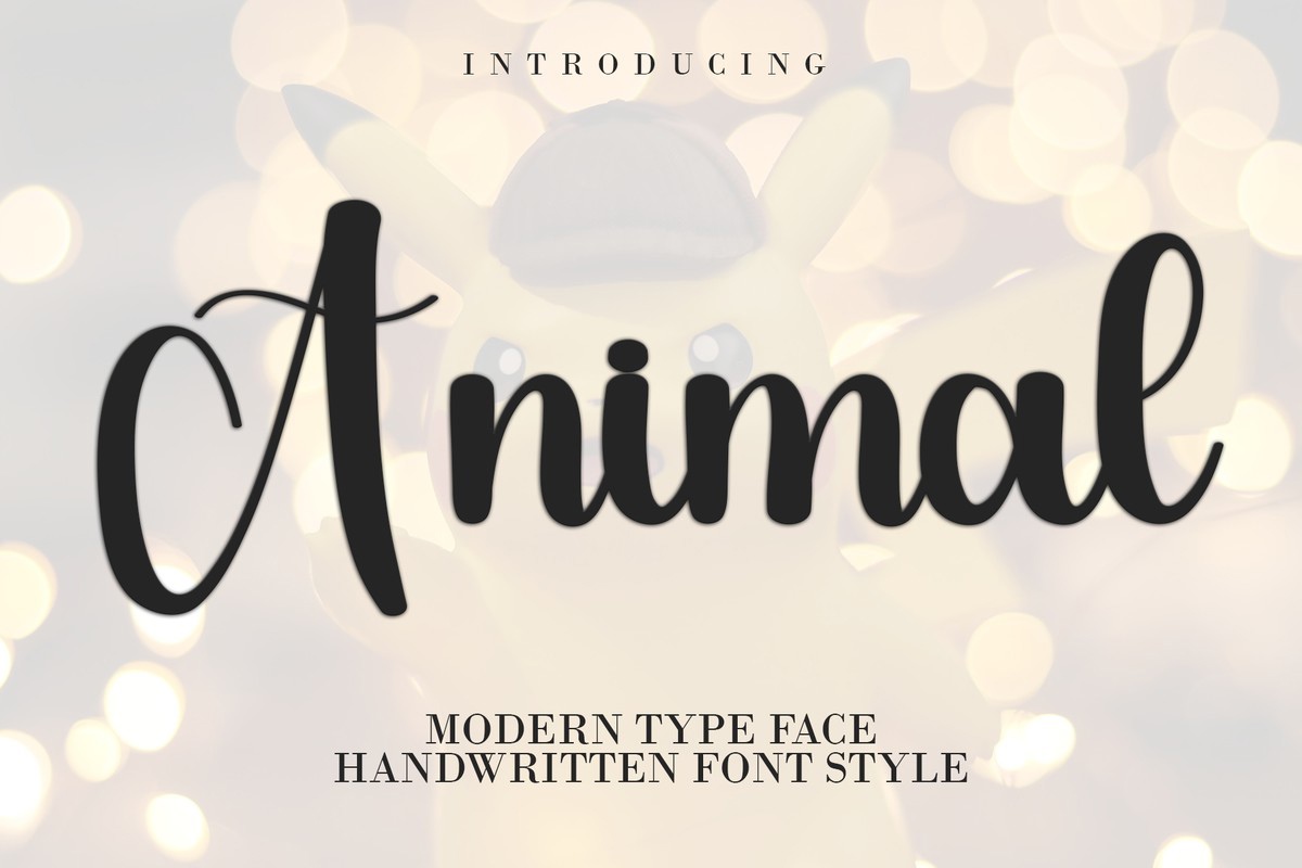 Schriftart Animal