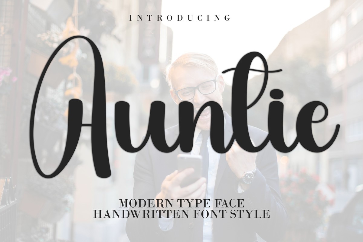 Schriftart Auntie