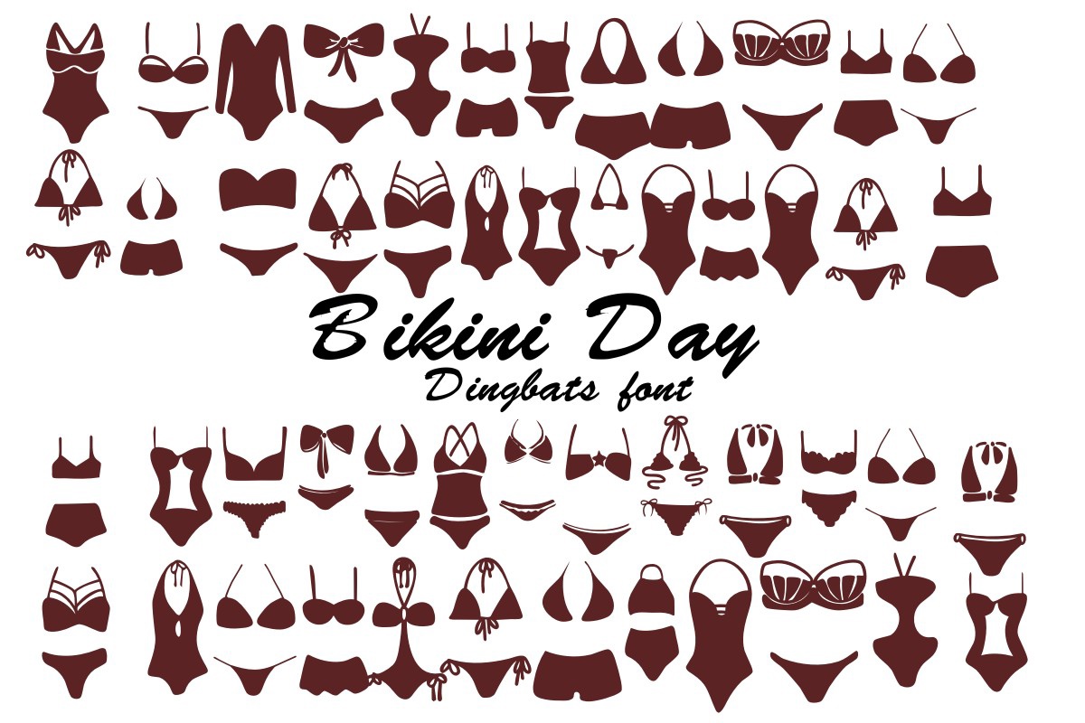 Schriftart Bikini Day