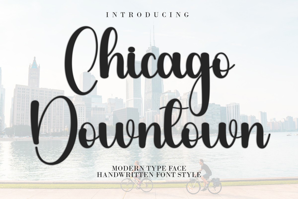 Schriftart Chicago Downtown