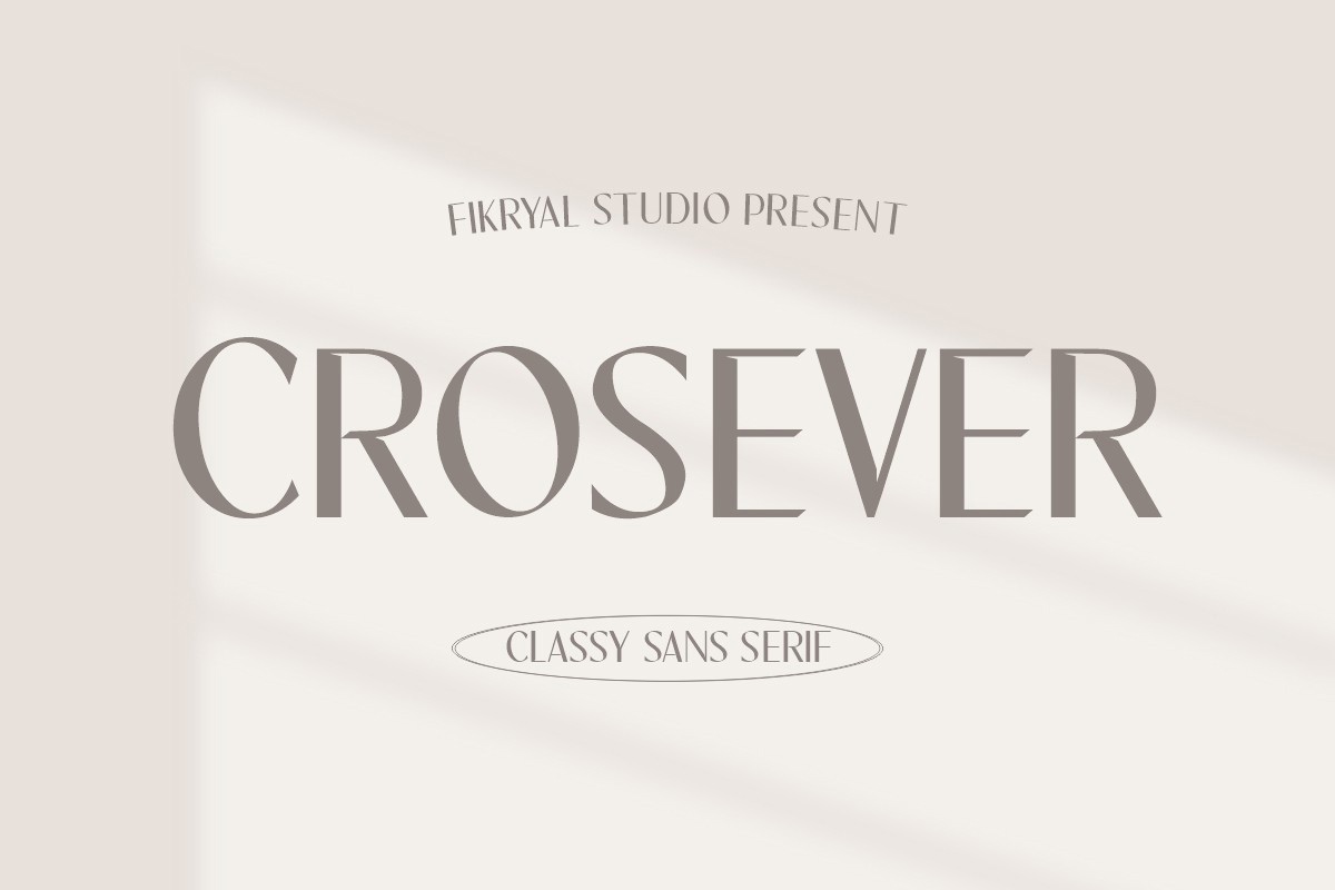 Schriftart Crosever