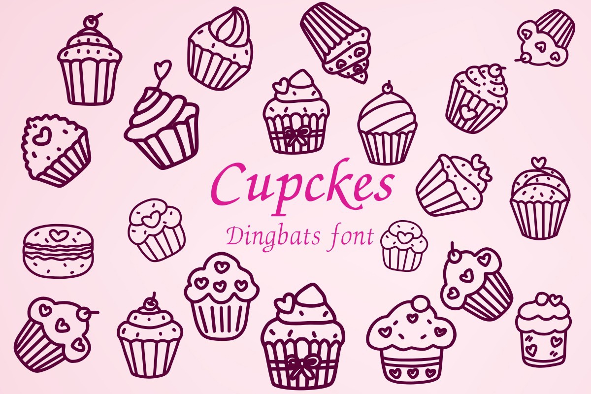 Schriftart Cupckes