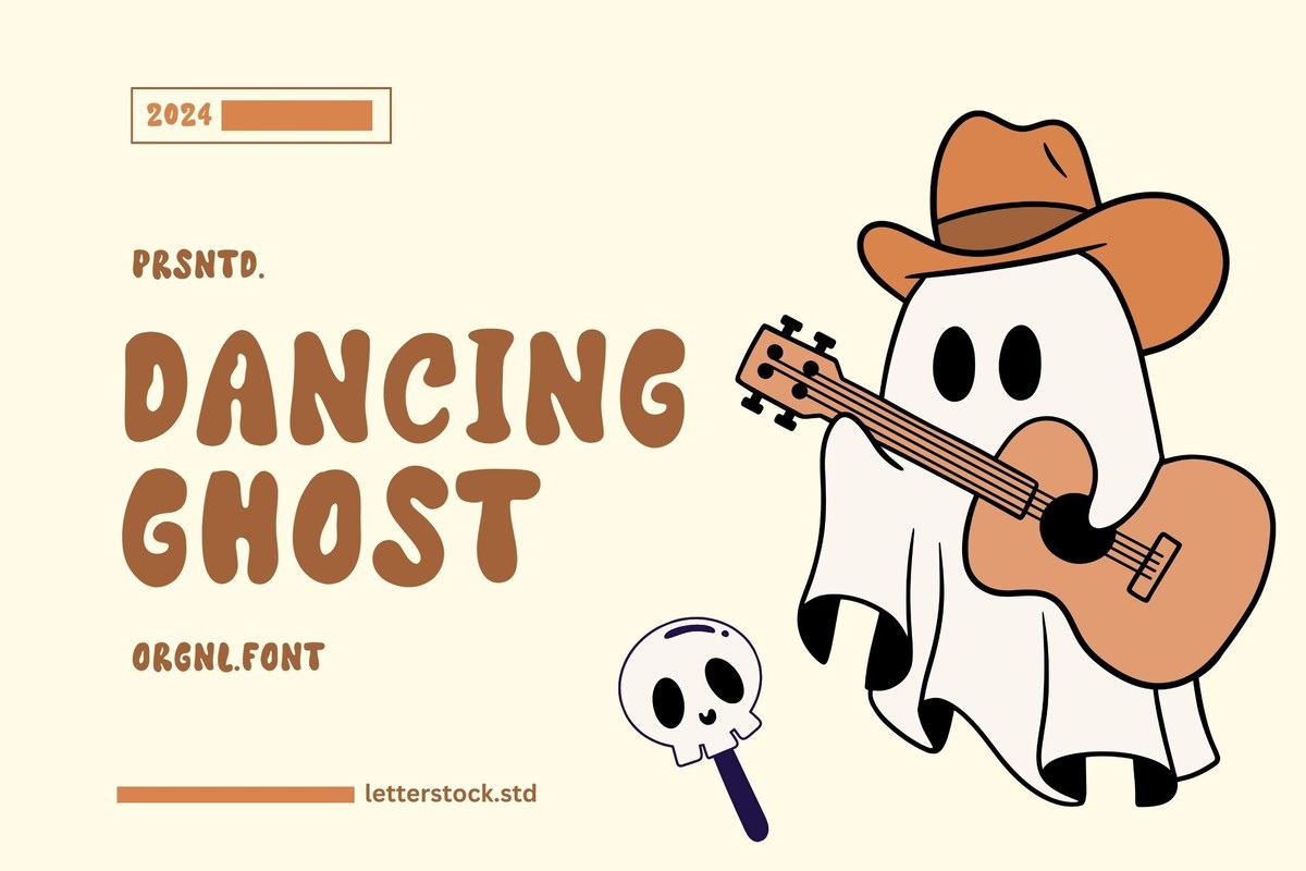 Schriftart Dancing Ghost