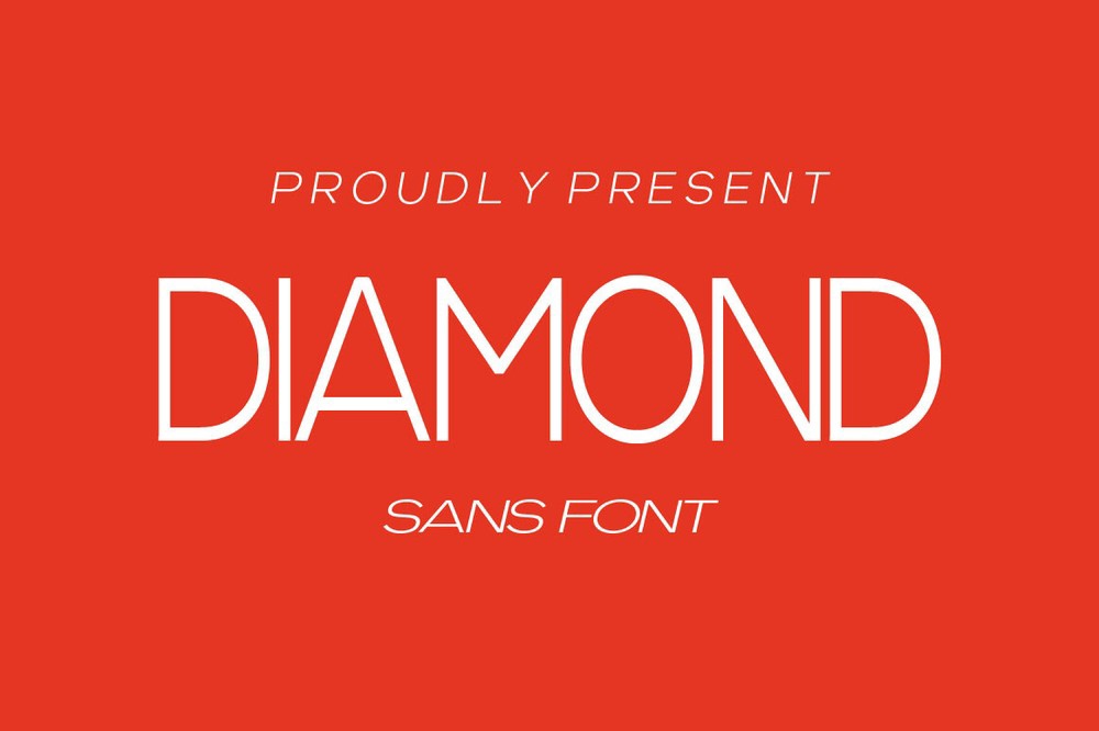 Schriftart Diamond