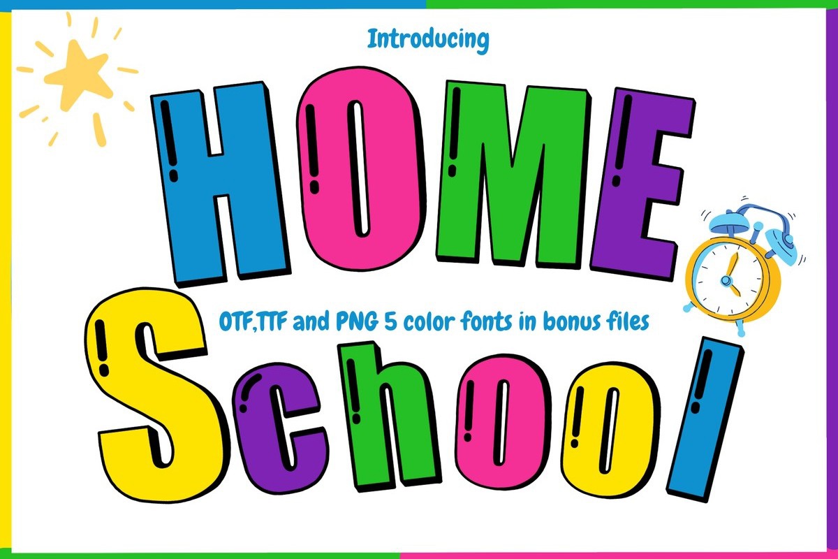 Schriftart Home School