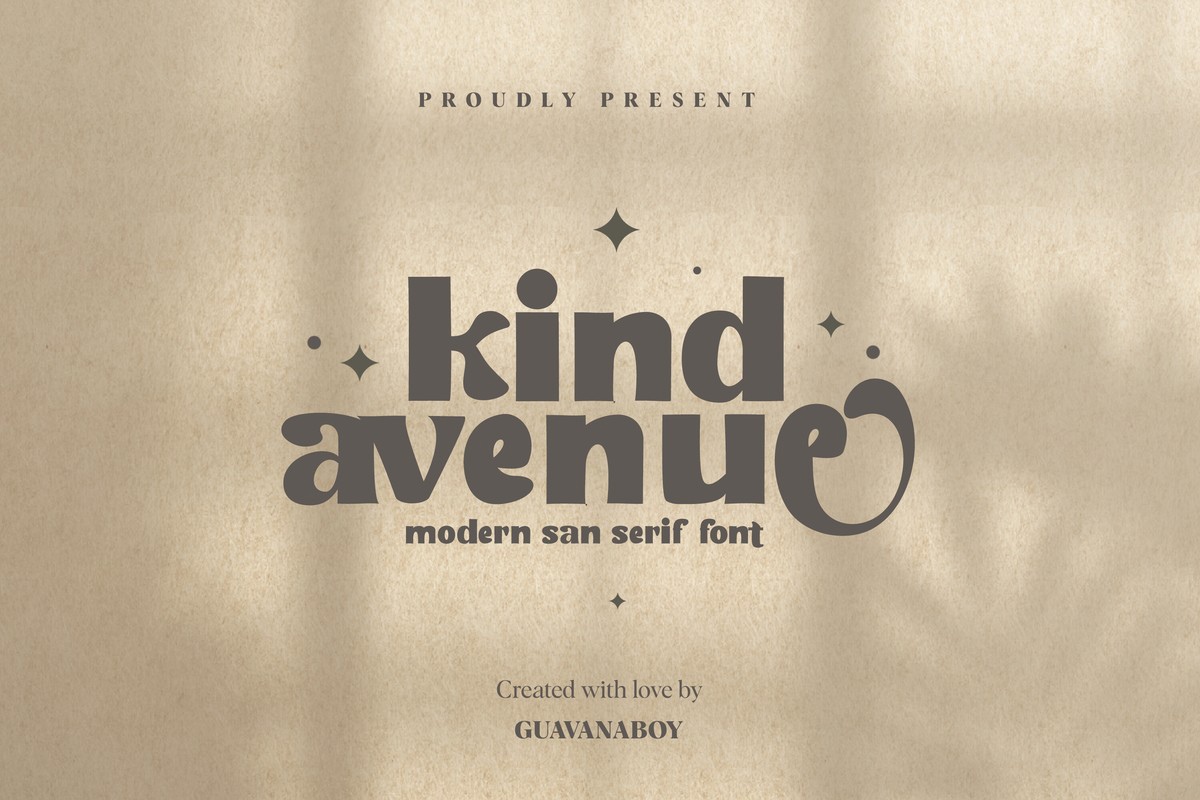 Schriftart Kind Avenue