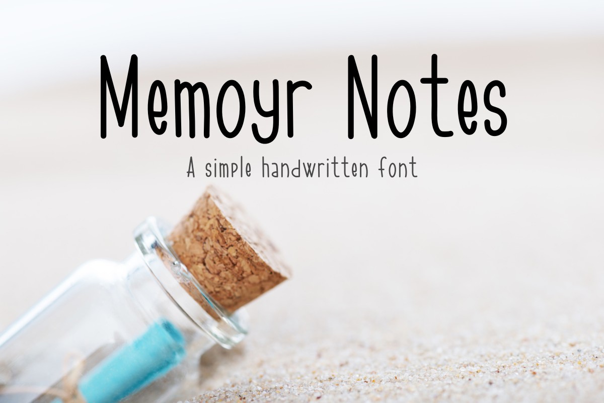 Schriftart Memoyr Notes