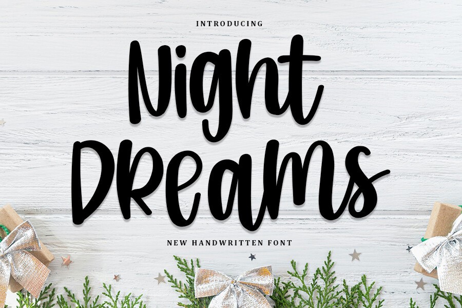 Schriftart Night Dreams