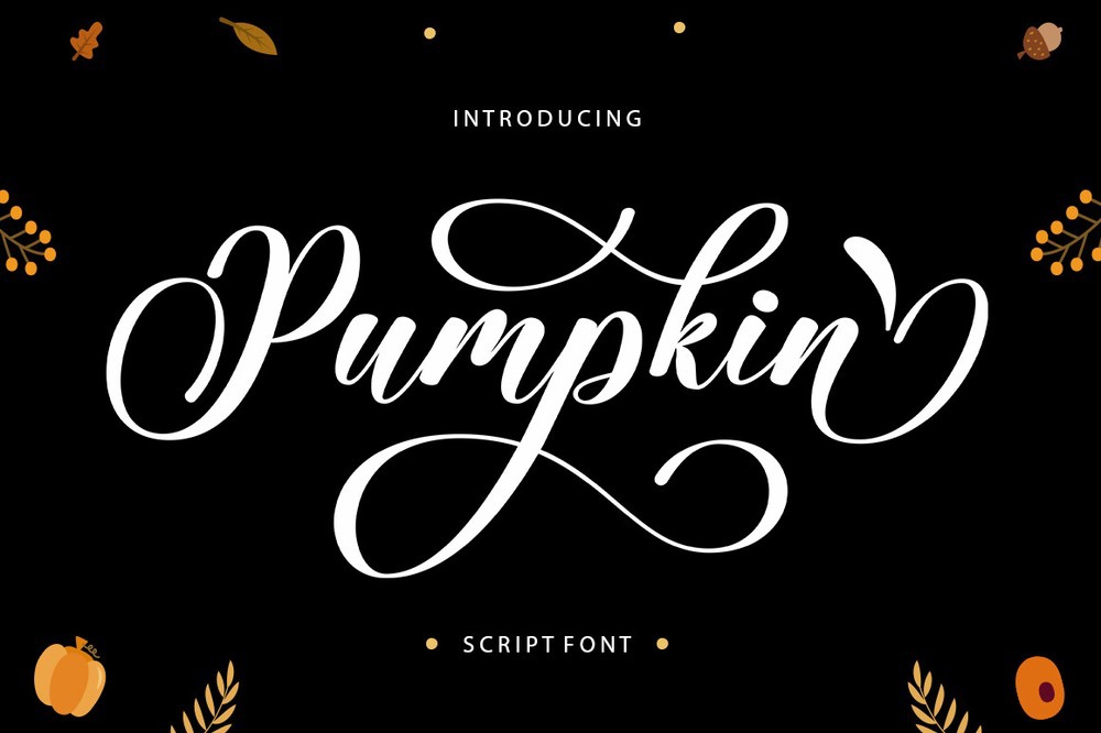 Schriftart Pumpkin Script