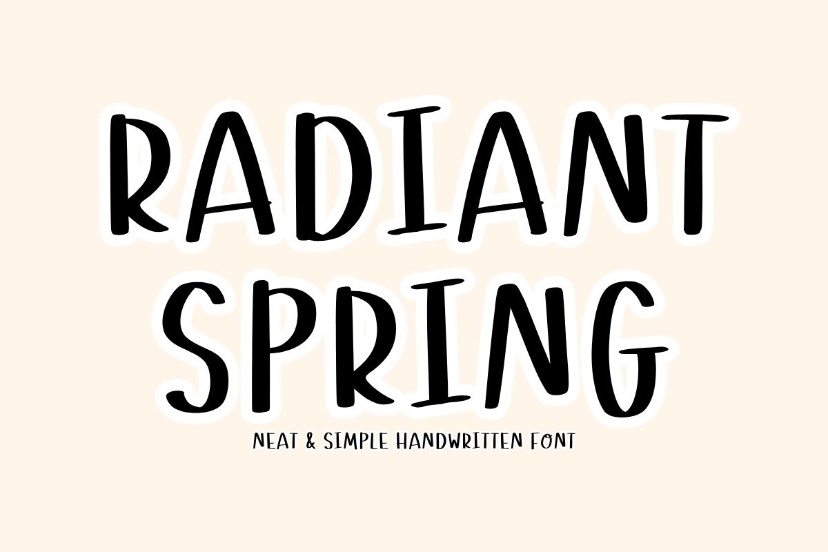 Schriftart Radiant Spring