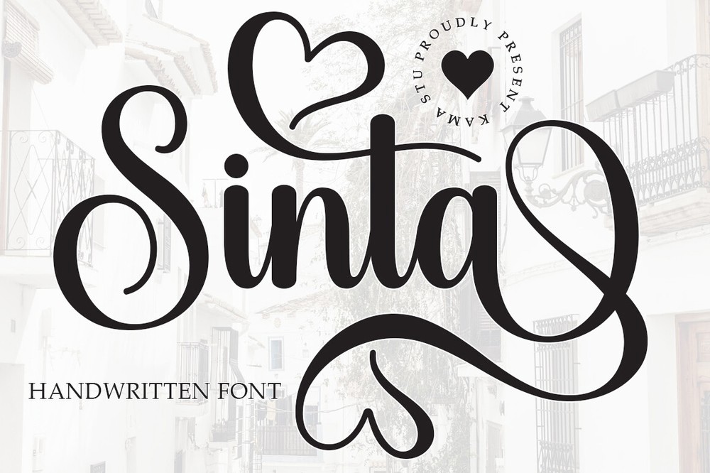 Schriftart Sinta