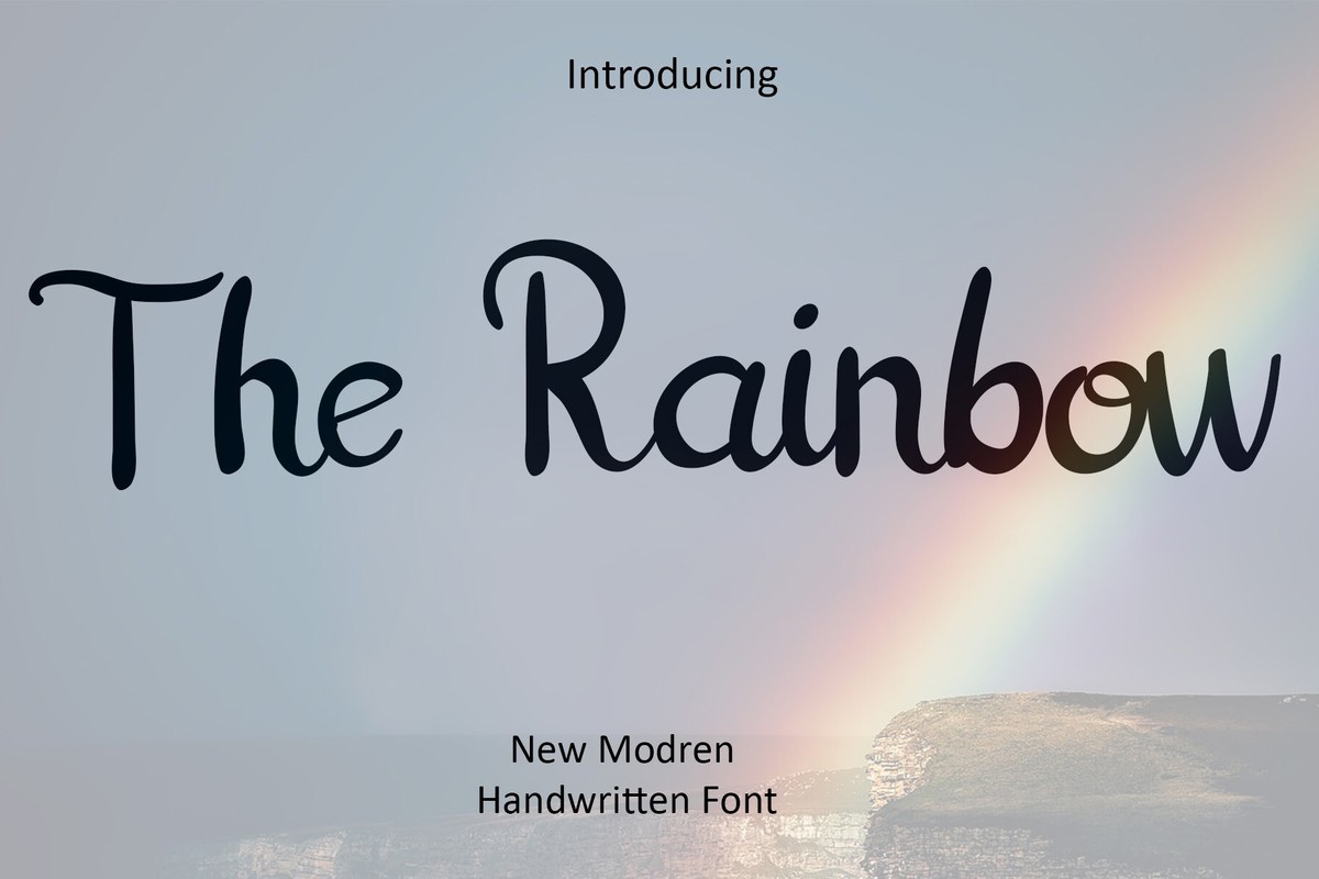 Schriftart The Rainbow