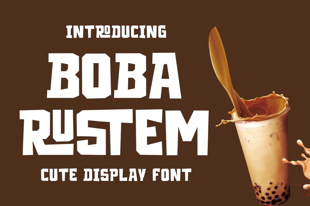 Schriftart Boba Rustem