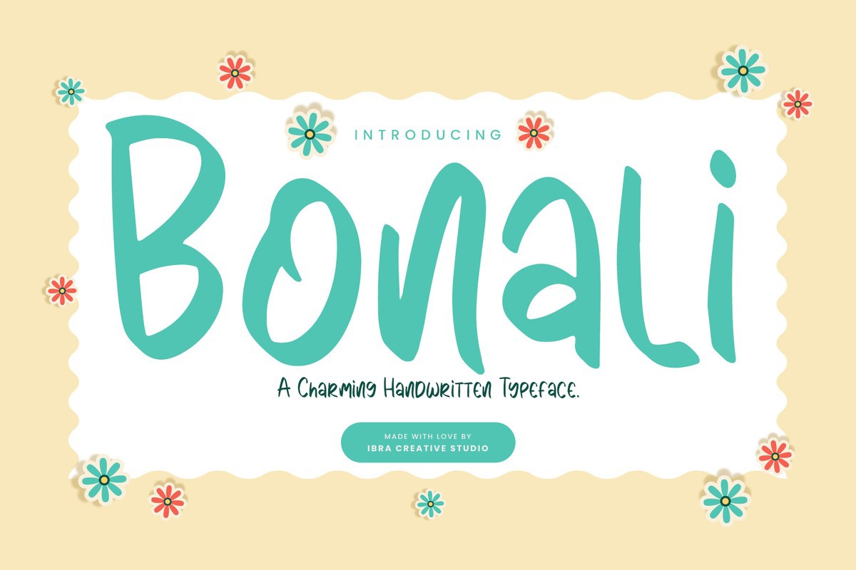 Schriftart Bonali