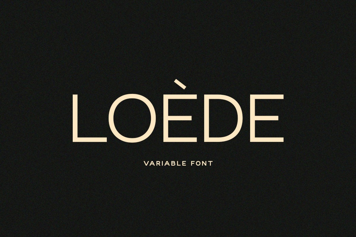 Schriftart Loede