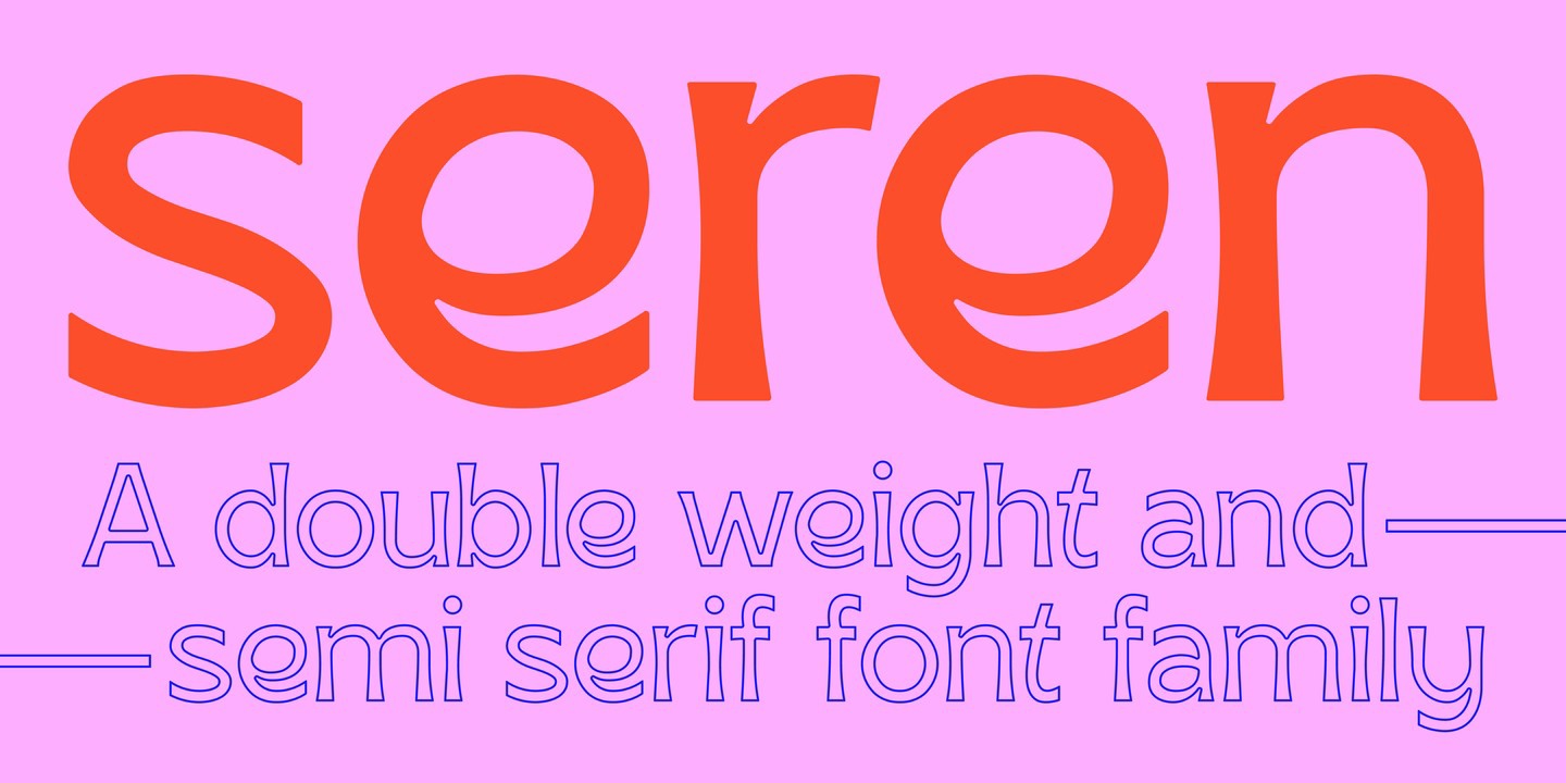 Schriftart SK Seren