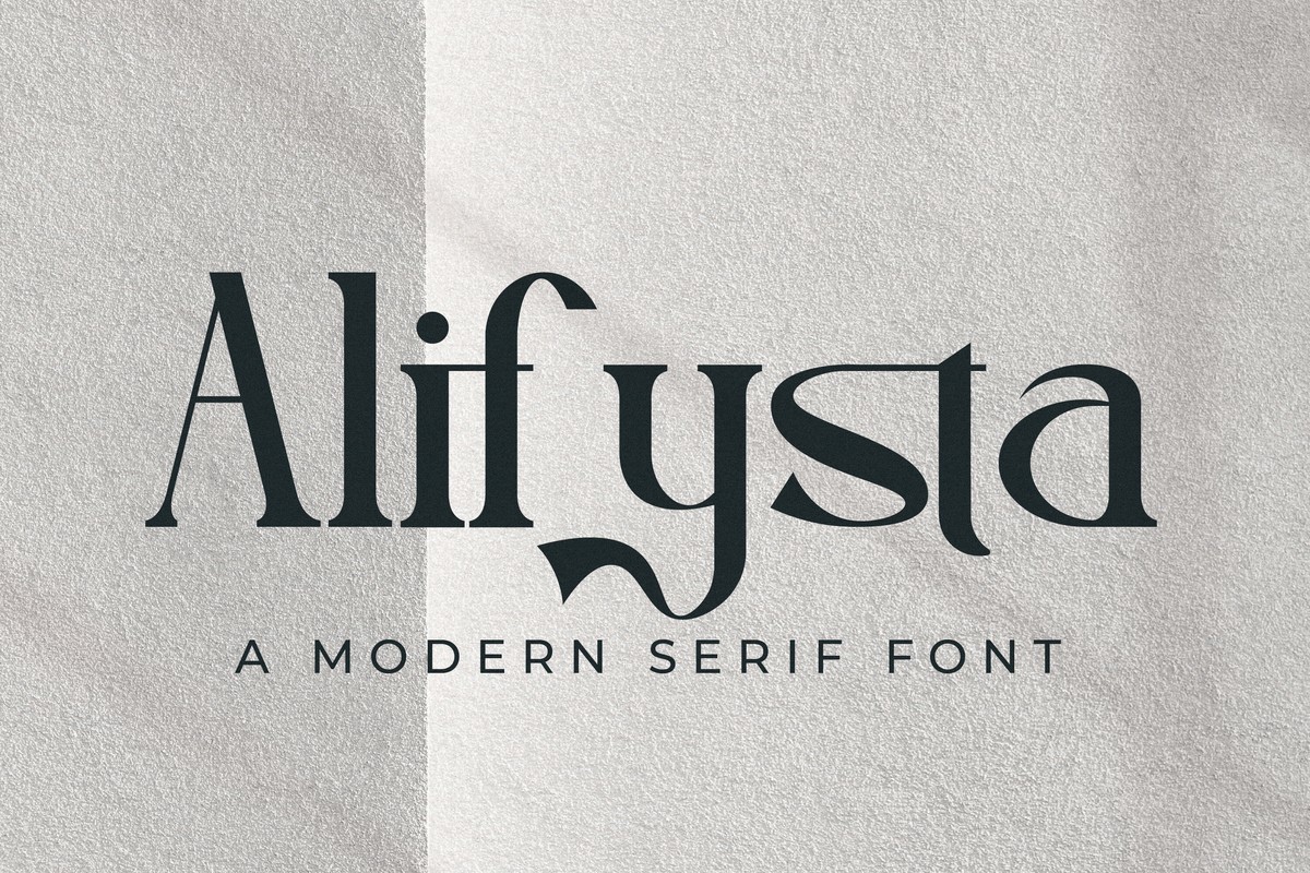 Schriftart Alifysta