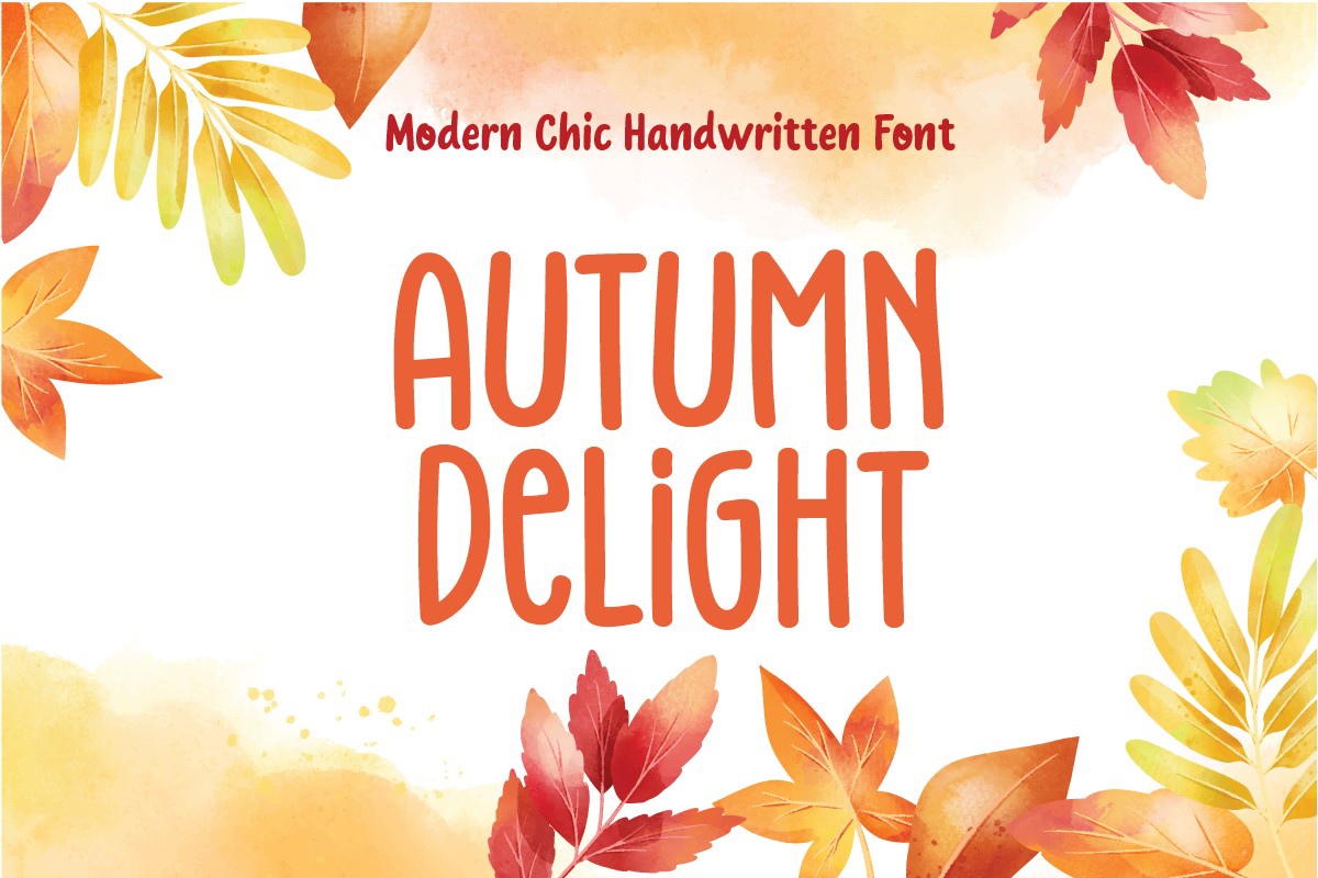 Schriftart Autumn Delight