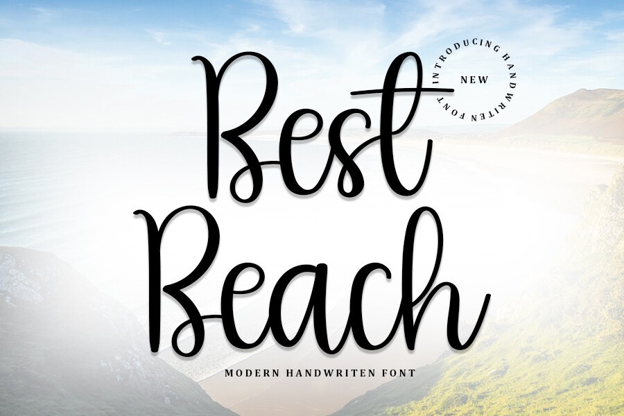 Schriftart Best Beach