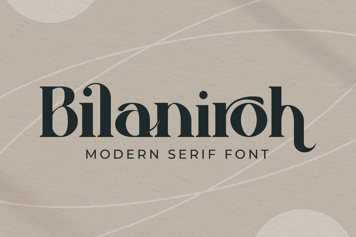 Schriftart Bilaniroh