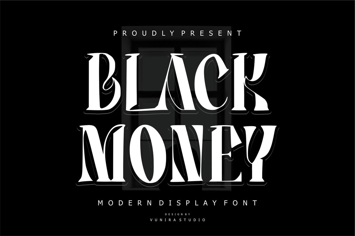 Schriftart Black Money