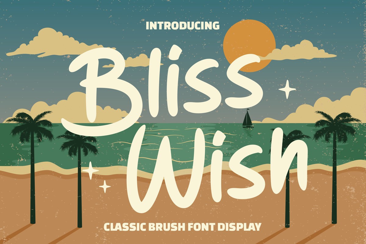 Schriftart Bliss Wish