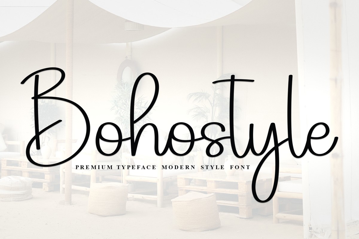 Schriftart Bohostyle