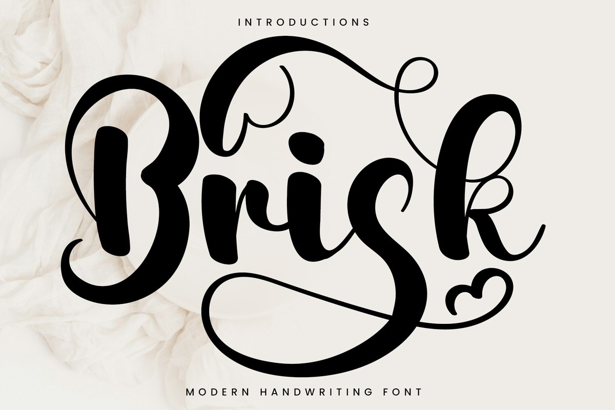 Schriftart Brisk