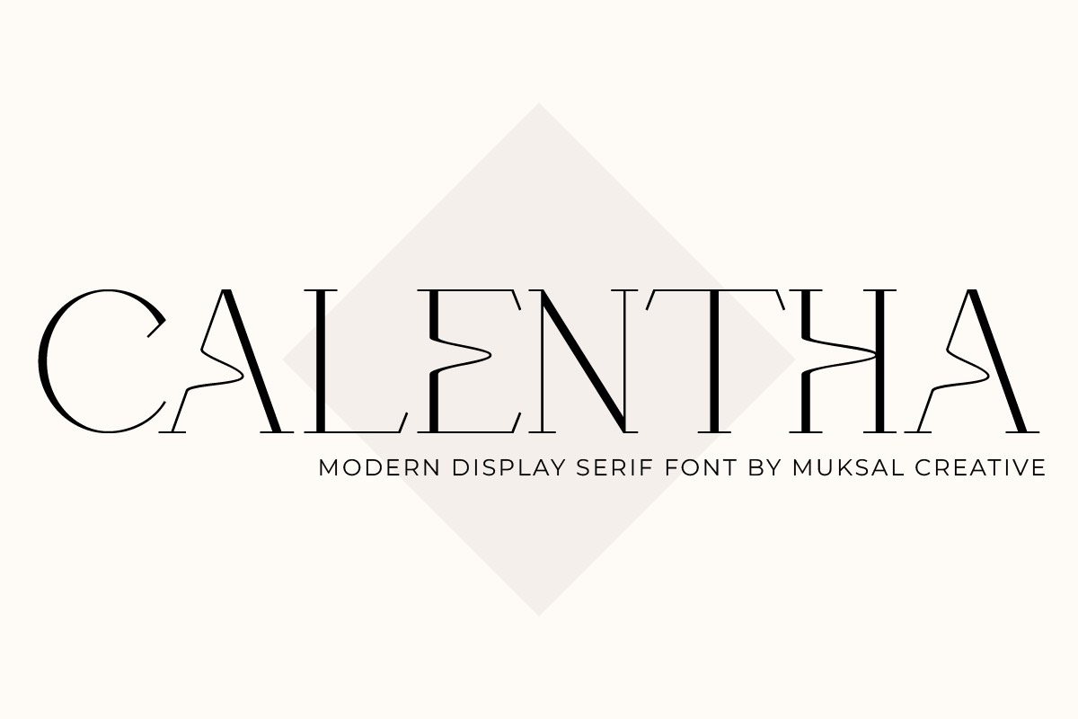 Schriftart Calentha