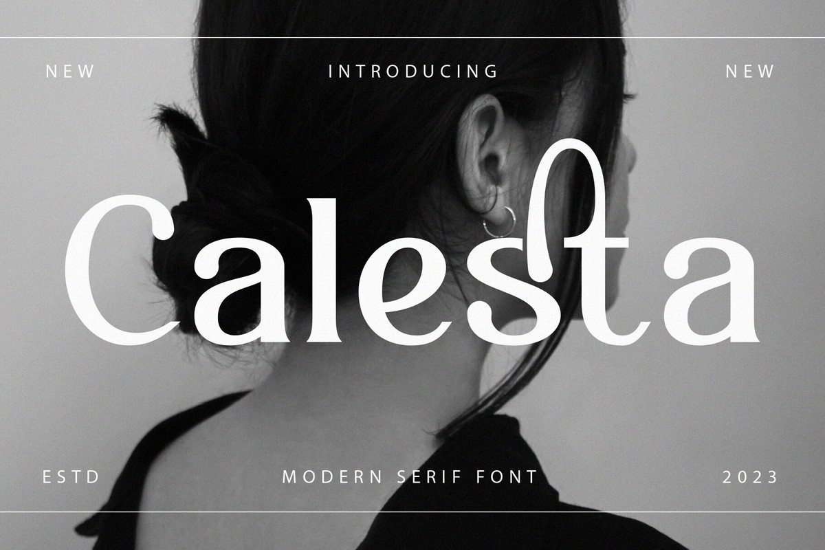 Schriftart Calesta