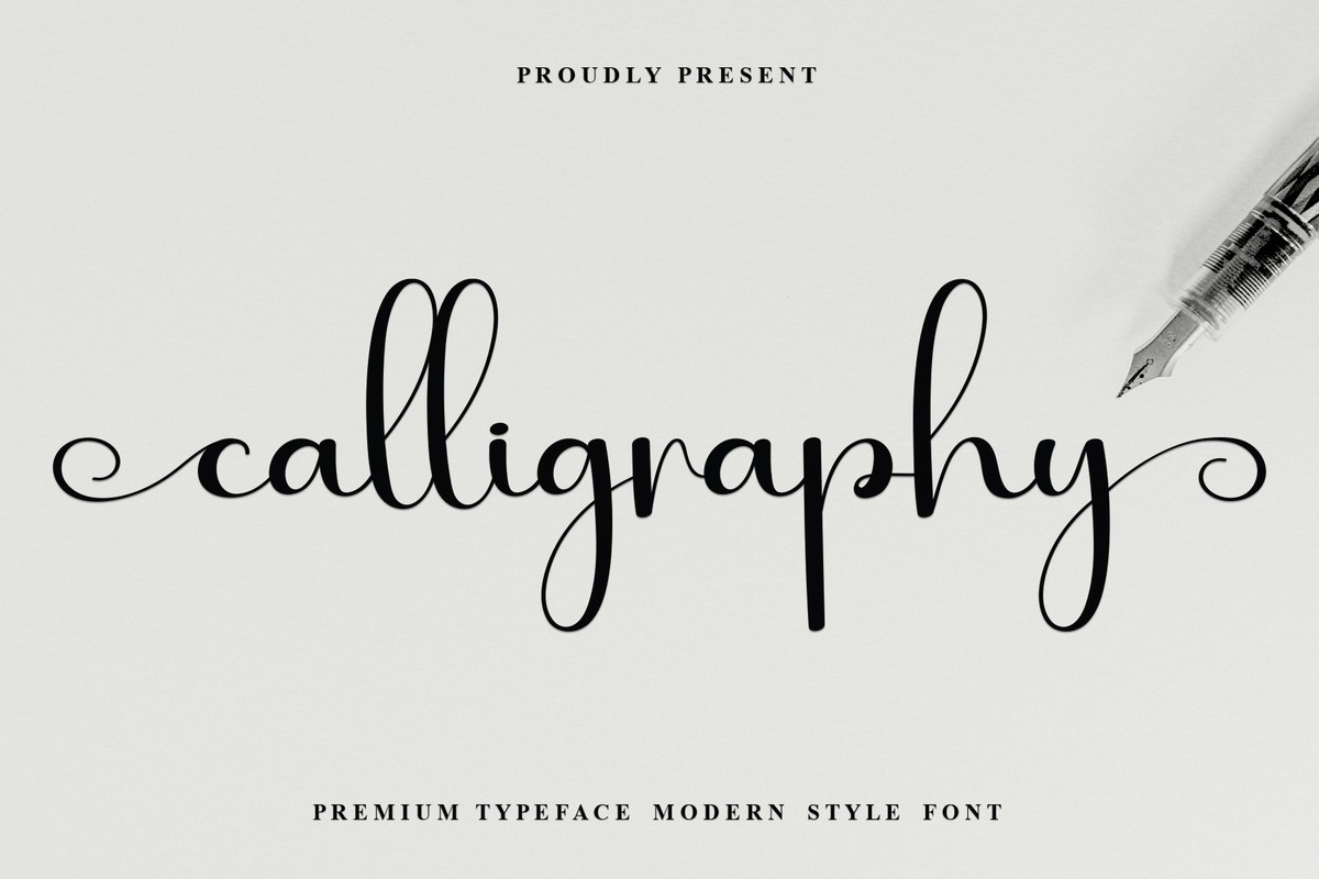 Schriftart Calligraphy