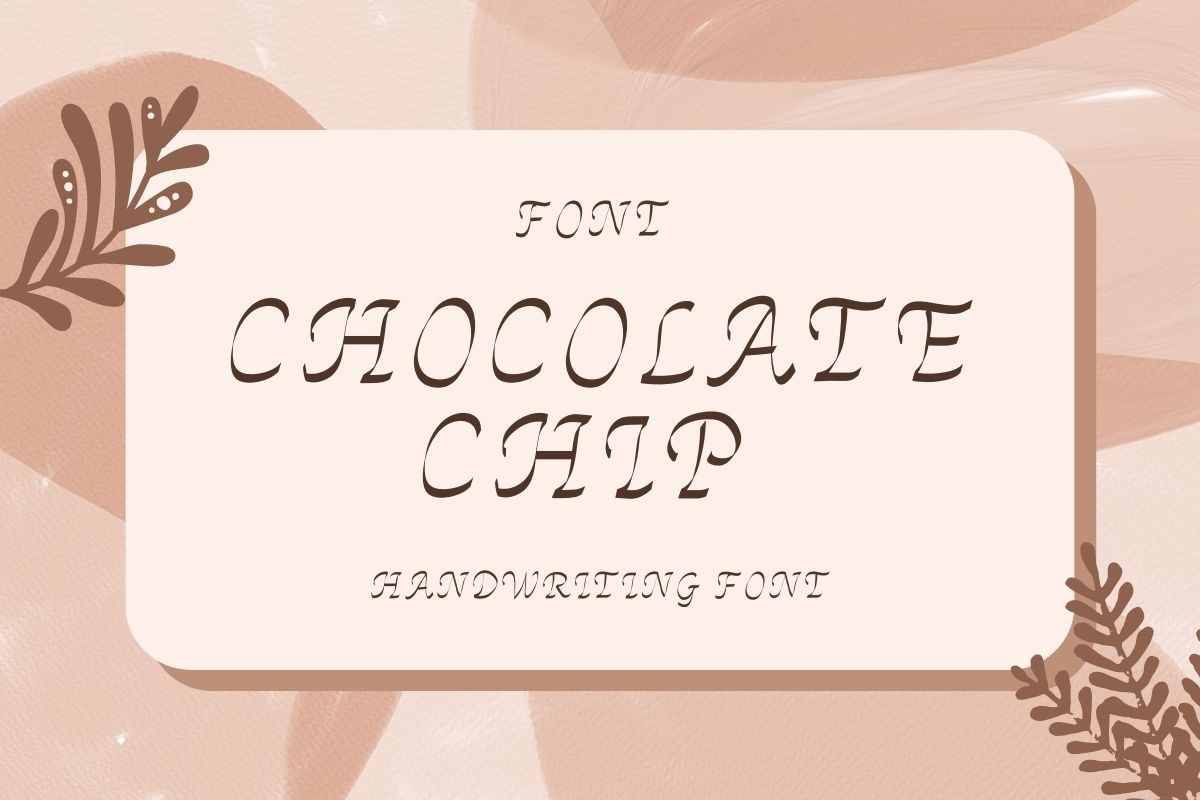 Schriftart Chocolate Chip