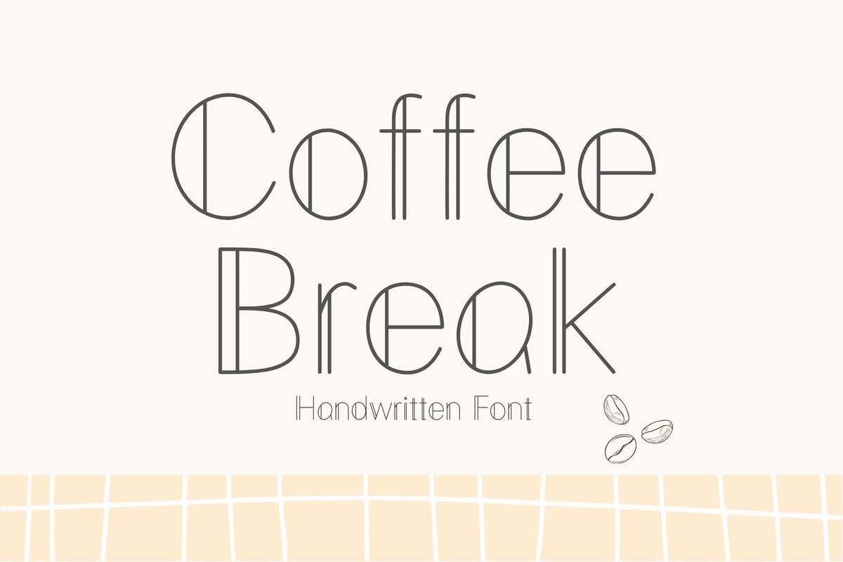 Schriftart Coffee Break