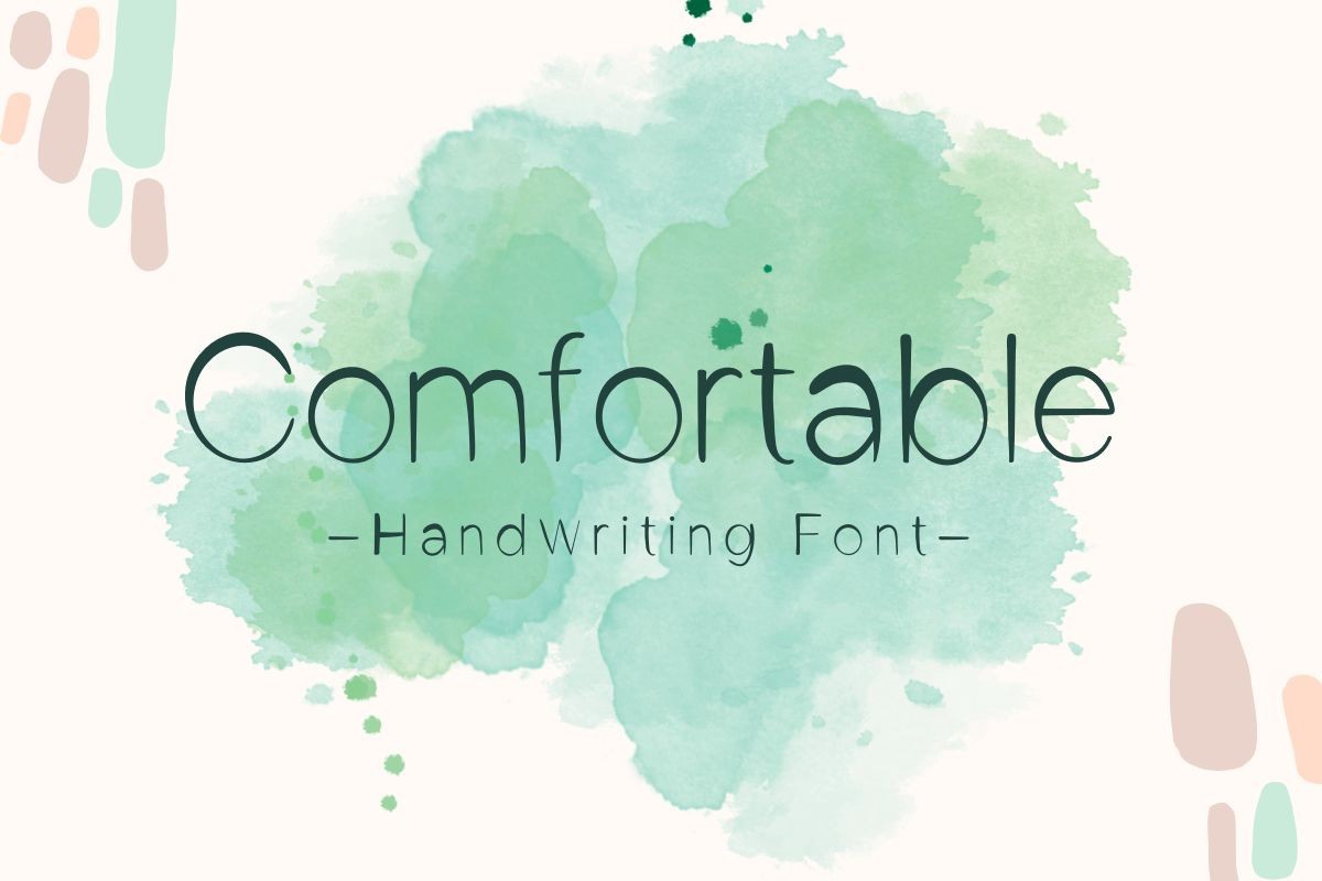 Schriftart Comfortable