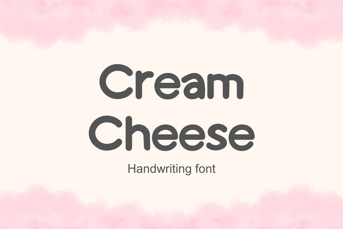 Schriftart Cream Cheese