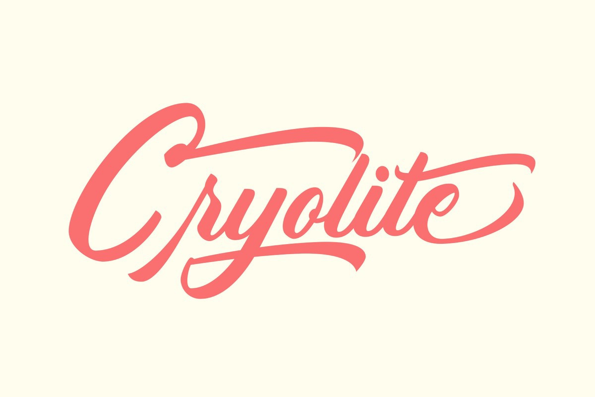 Schriftart Cryolite