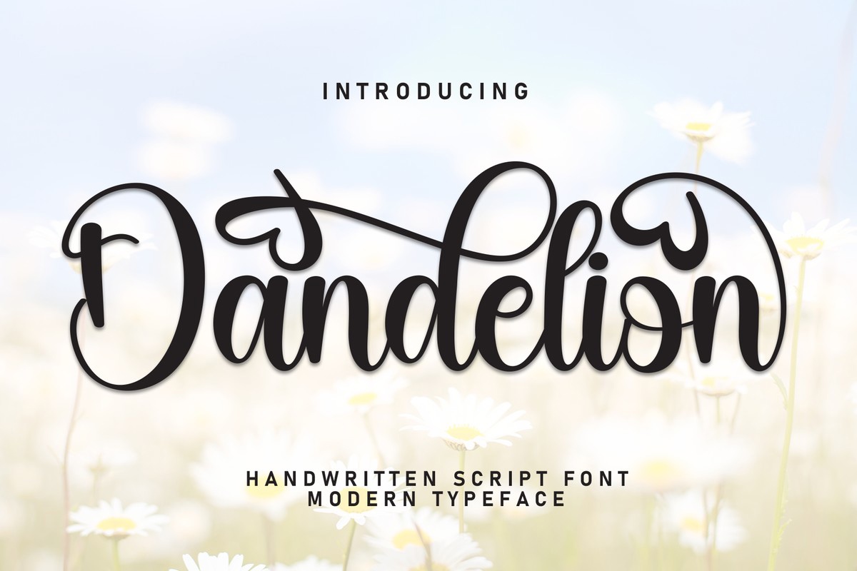 Schriftart Dandelion