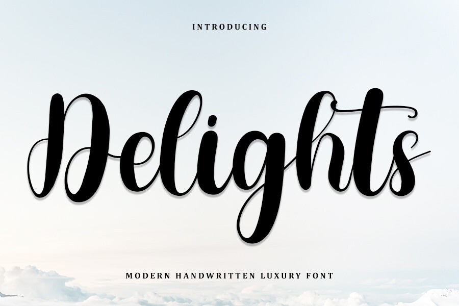 Schriftart Delights