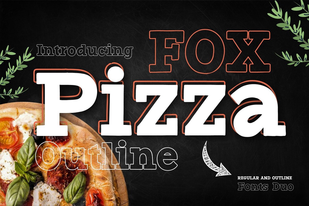 Schriftart Fox Pizza