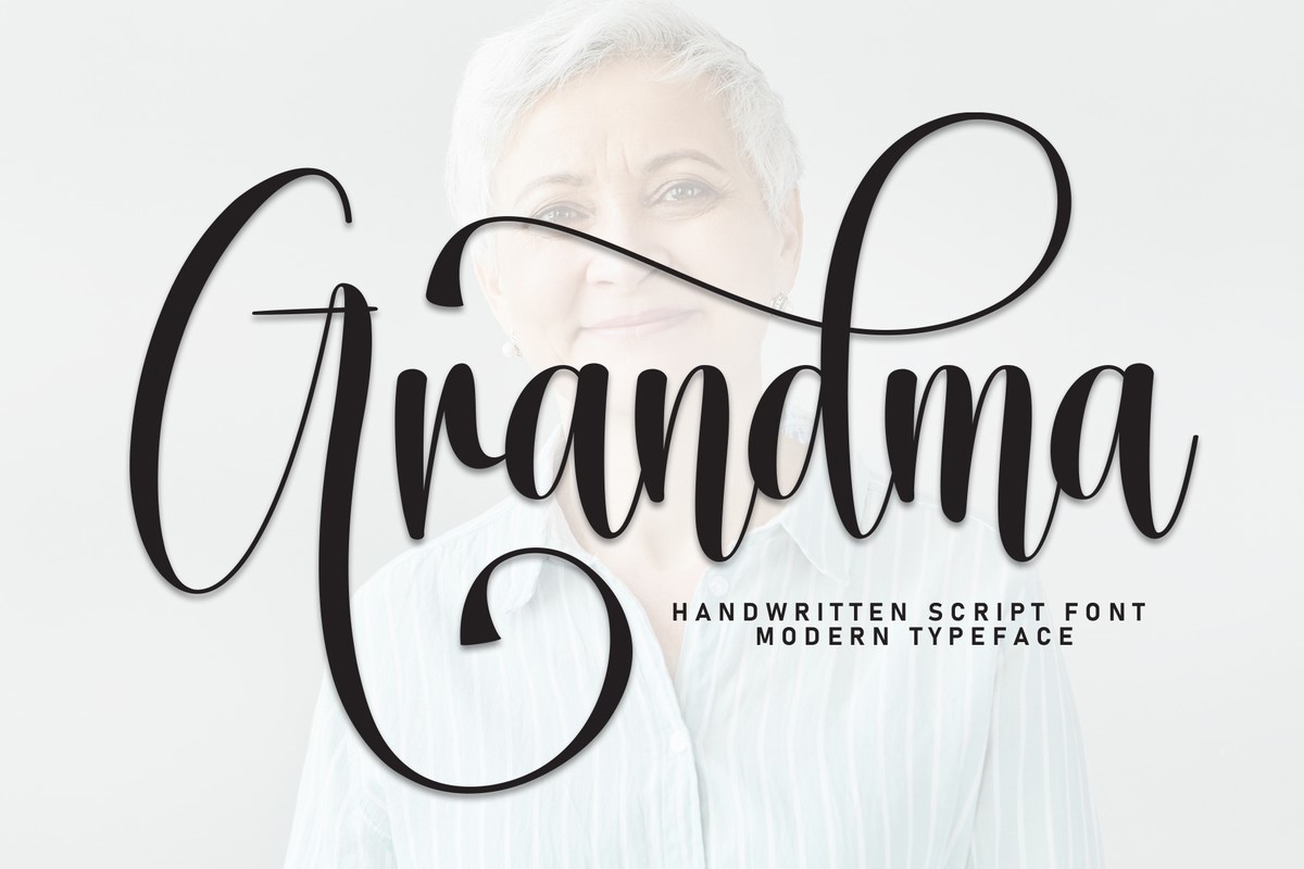 Schriftart Grandma