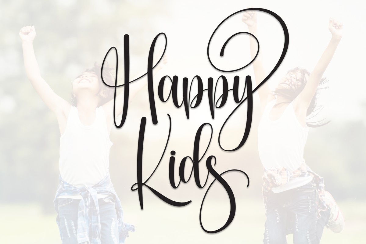 Schriftart Happy Kids