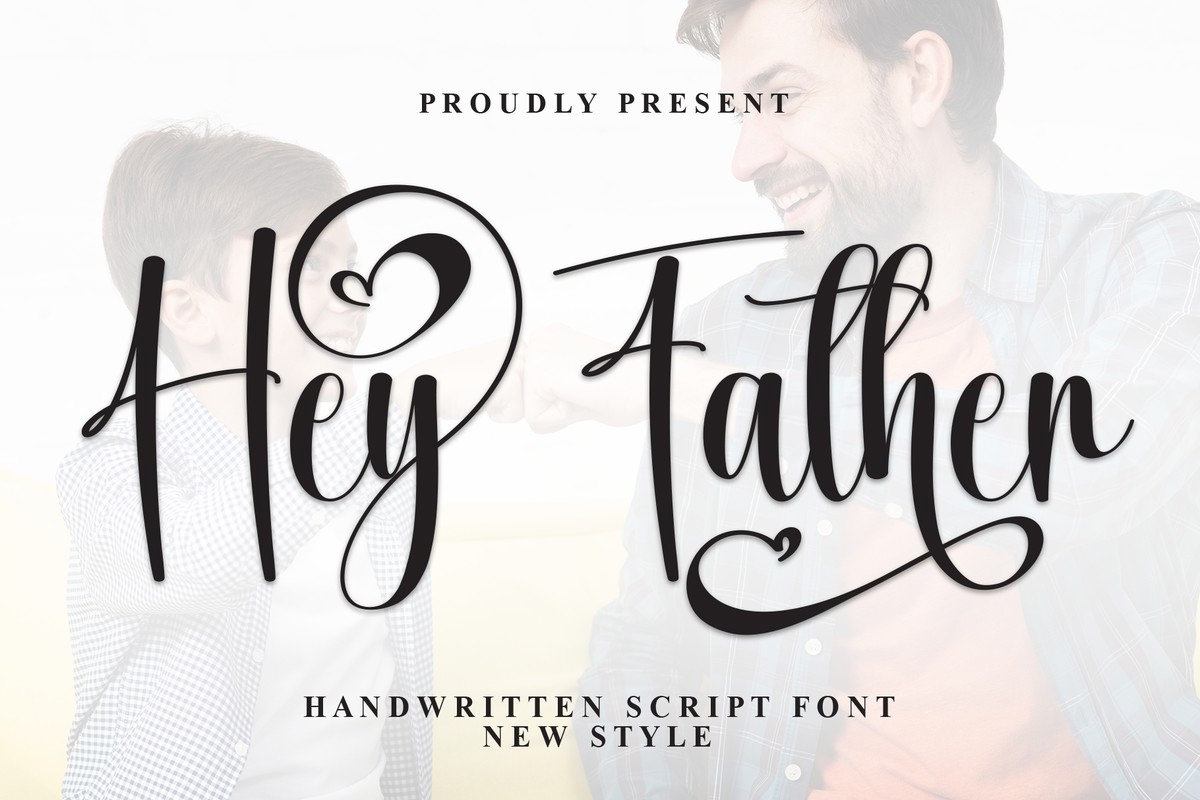 Schriftart Hey Father