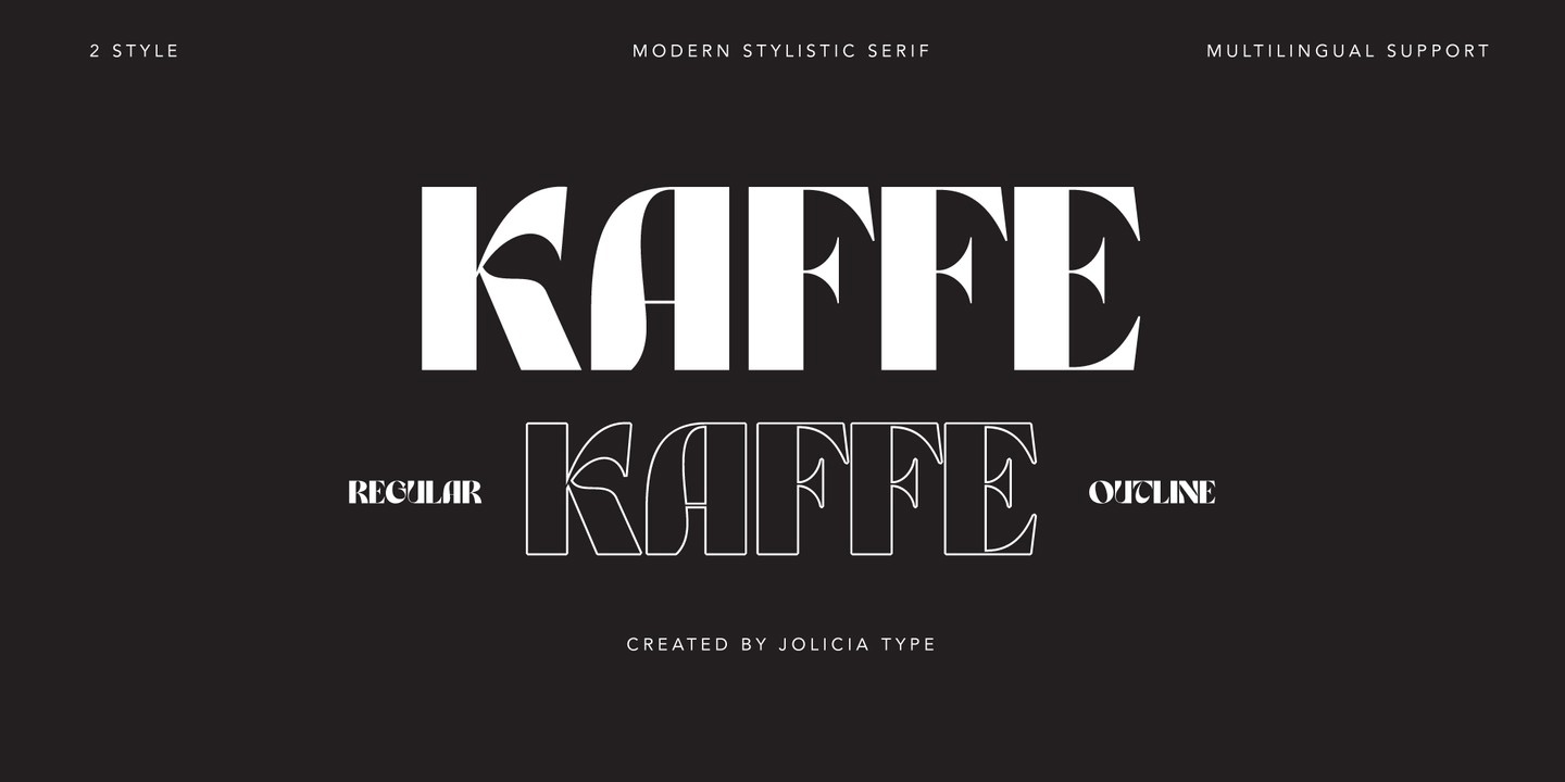 Schriftart Kaffe