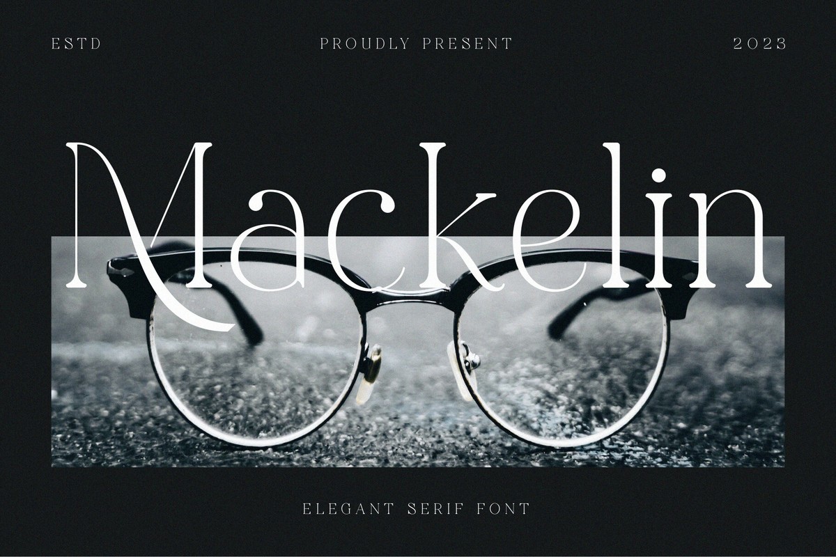 Schriftart Mackelin