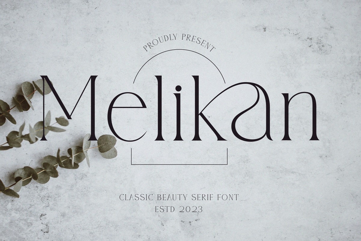 Schriftart Melikan